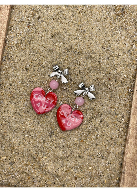 Crazy 4 U Candy Heart Earrings