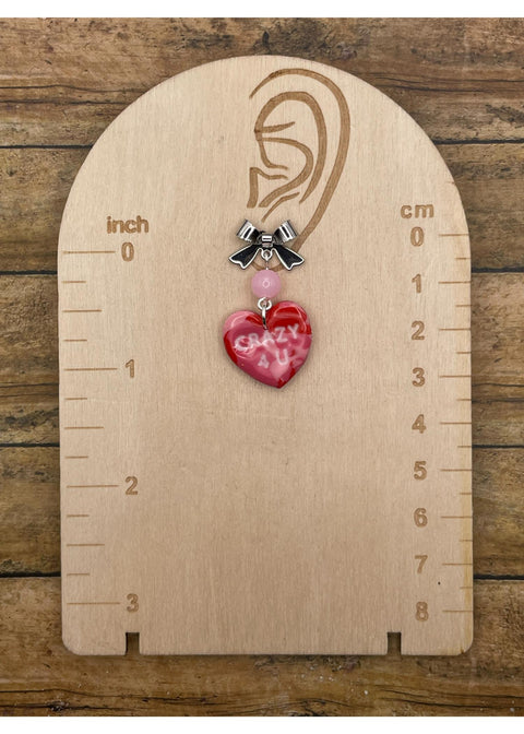 Crazy 4 U Candy Heart Earrings