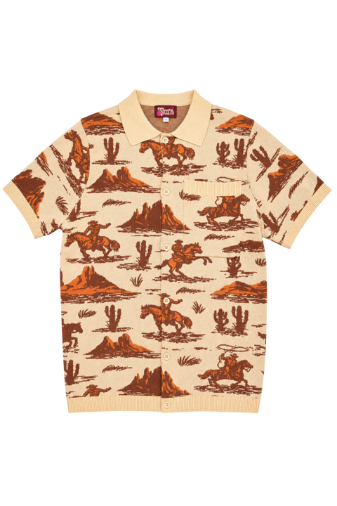 Camp Americana Button Up Knit Shirt