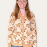 Unisex Capybara Cardigan 100% Cotton