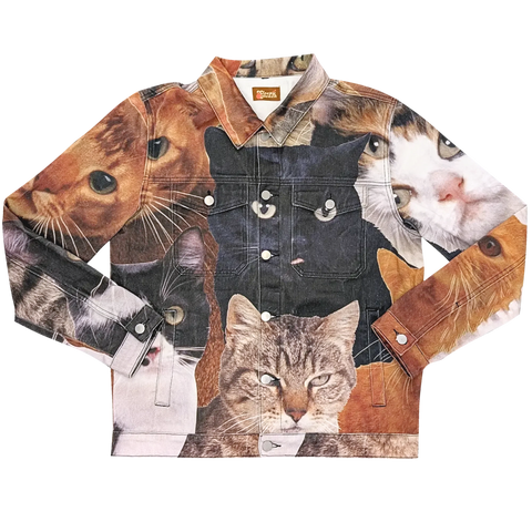 Unisex Cat Wrangler Denim Jacket