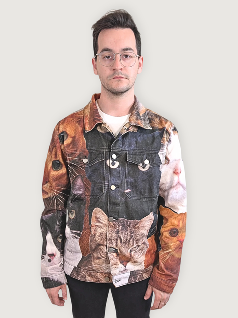 Unisex Cat Wrangler Denim Jacket