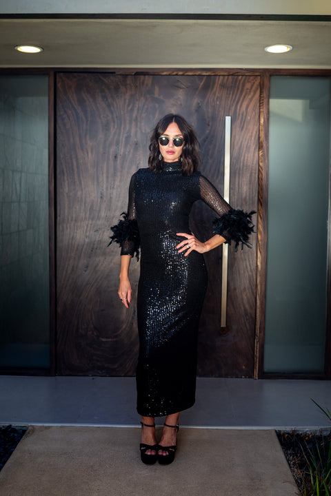 Catroux dress in Darkest Night