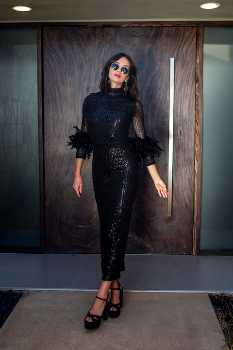 Catroux dress in Darkest Night