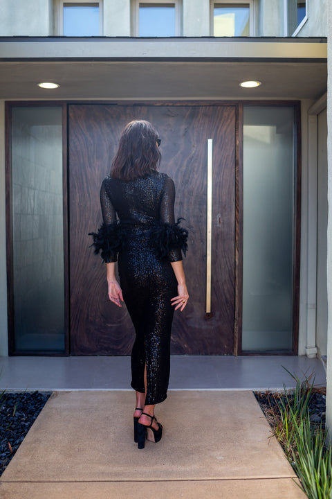 Catroux dress in Darkest Night