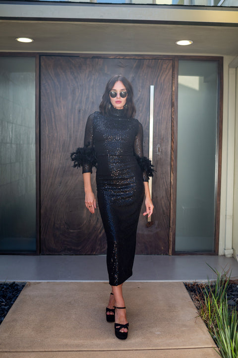 Catroux dress in Darkest Night