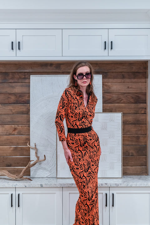 Catroux Dress in Heatwave