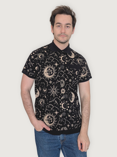 Unisex Celestial Button Up