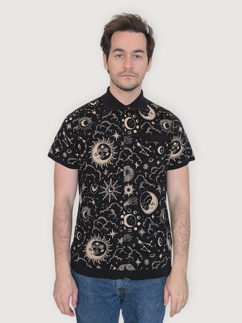 Unisex Celestial Button Up