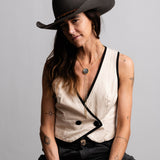 Checkered Bolo Necklace