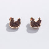 Chicken Stud Earrings