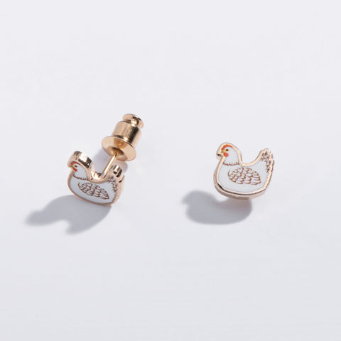 Chicken Stud Earrings