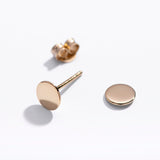 Circle Stud Earrings Sterling Silver