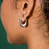 Circle Stud Earrings Sterling Silver