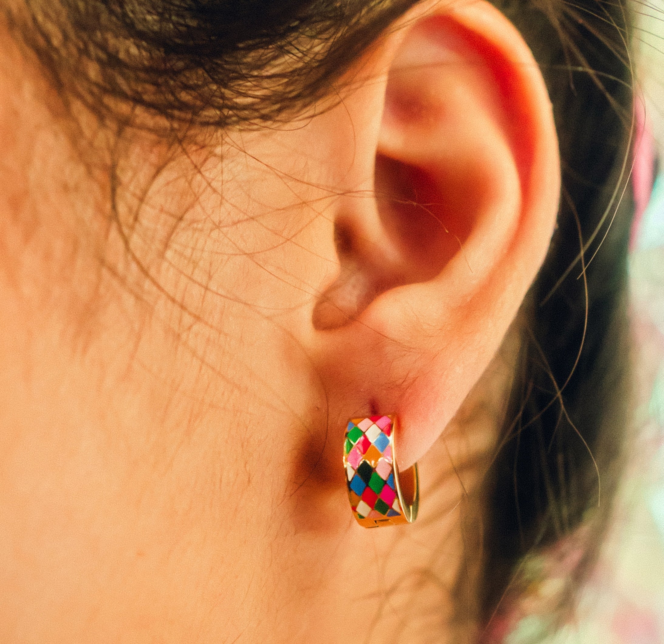 Merry & Bright Super Chunky Huggie Hoop Earrings