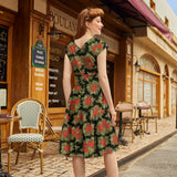 Poinsettia Greta Dress