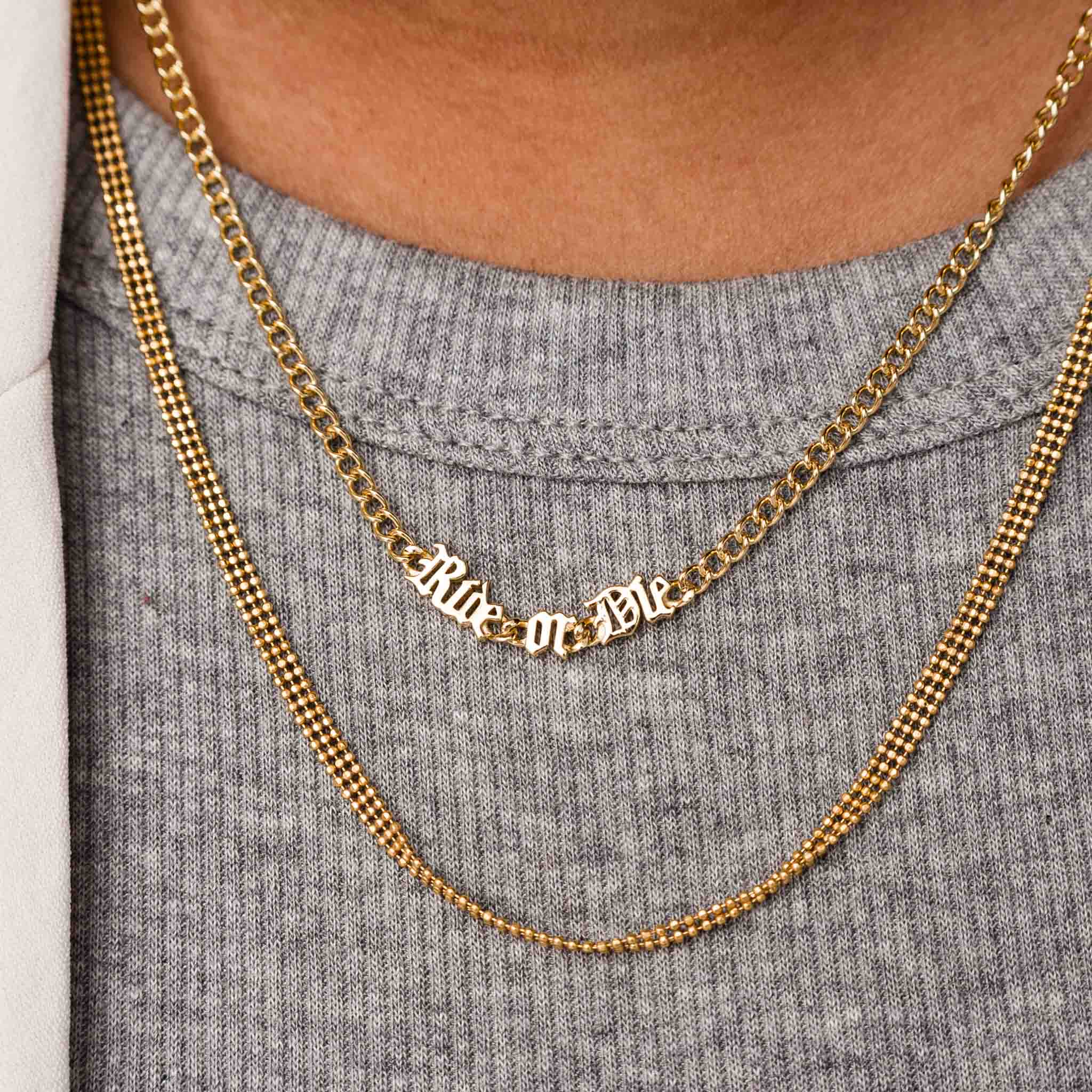 Ride or Die Chain Necklace .925