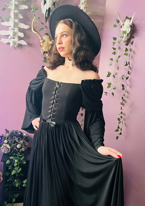 lace up jersey dress Anita Lace-Up Back Jersey Maxi Dress