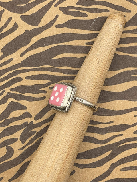 Zion - Pink Dice #5 Ring