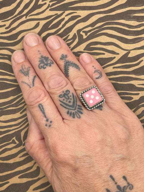 Zion - Pink Dice #5 Ring