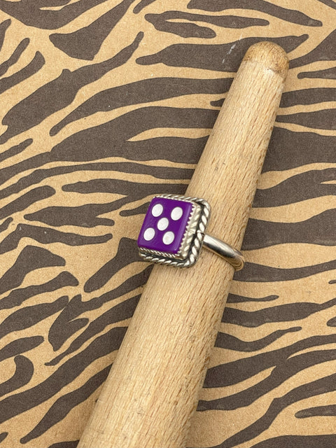 Zane - Purple Dice #5 Ring