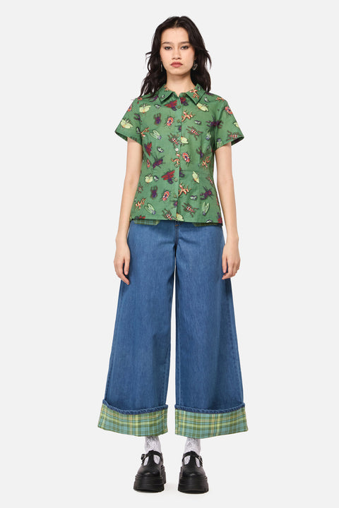 Entomology Print Blouse