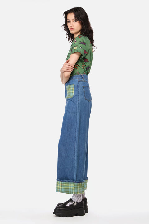 Insect Obsessed Tartan Cuff Jean