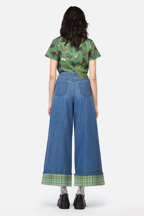 Insect Obsessed Tartan Cuff Jean