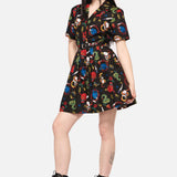 Dangerous Grunge Print Dress