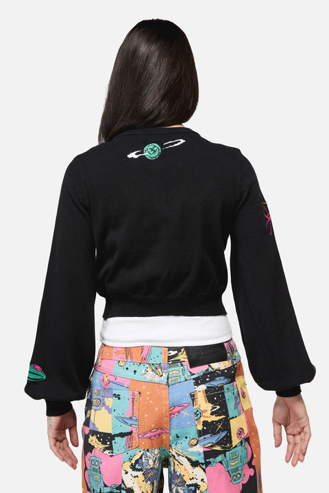 Galactic Print Cardigan
