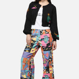 Galactic Print Cardigan