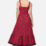 Piracy Punk Tartan Midi Dress