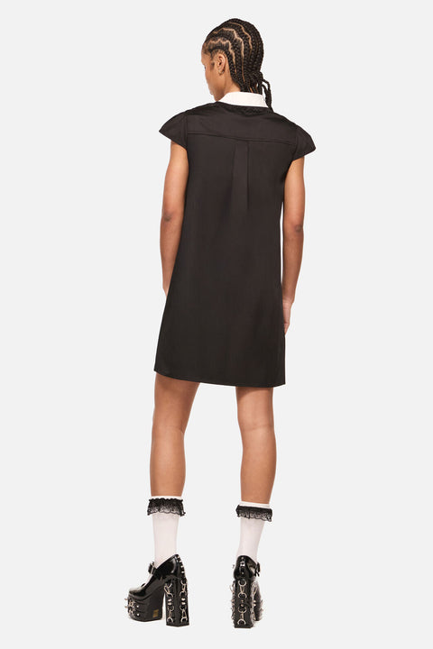 Seance Contrast Goth Mini Dress