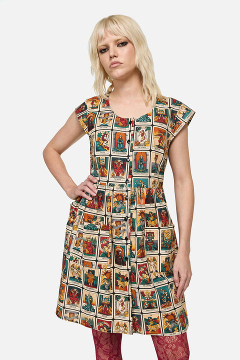 Tarot Print Goth Dress
