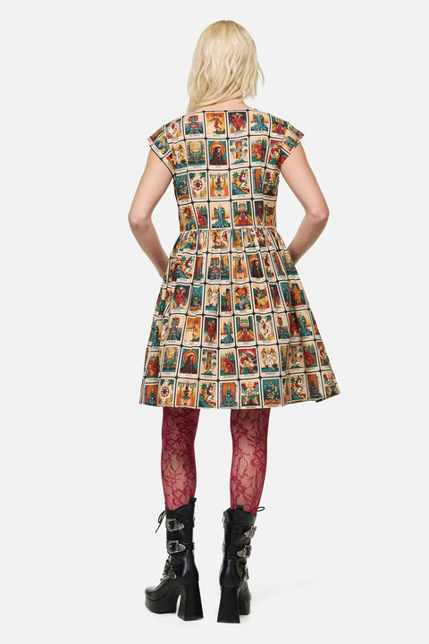 Tarot Print Goth Dress