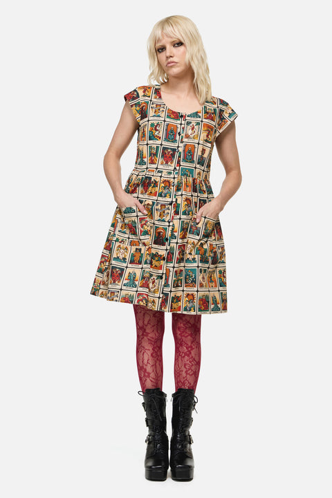 Tarot Print Goth Dress