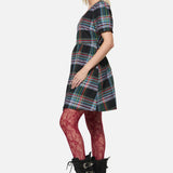 Hermit Goth Tartan Mini Dress