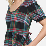 Hermit Goth Tartan Mini Dress