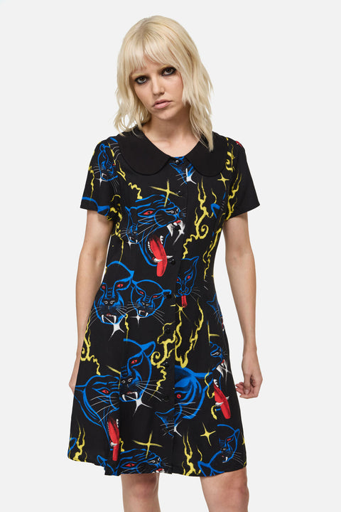 Panther Punk Mini Dress