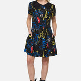 Panther Punk Mini Dress