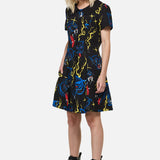 Panther Punk Mini Dress