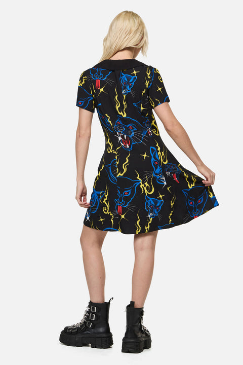 Panther Punk Mini Dress