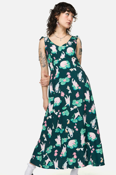 Lilycat Cottagecore Midi Dress Green / 6 (AU) Lilycat Cottagecore Midi Dress Green / 6 (AU)