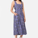 Whirl Tartan Midi Dress