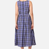 Whirl Tartan Midi Dress