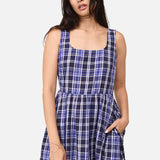 Whirl Tartan Midi Dress