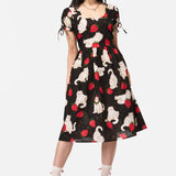 Strawberry Cat Repeat Dress