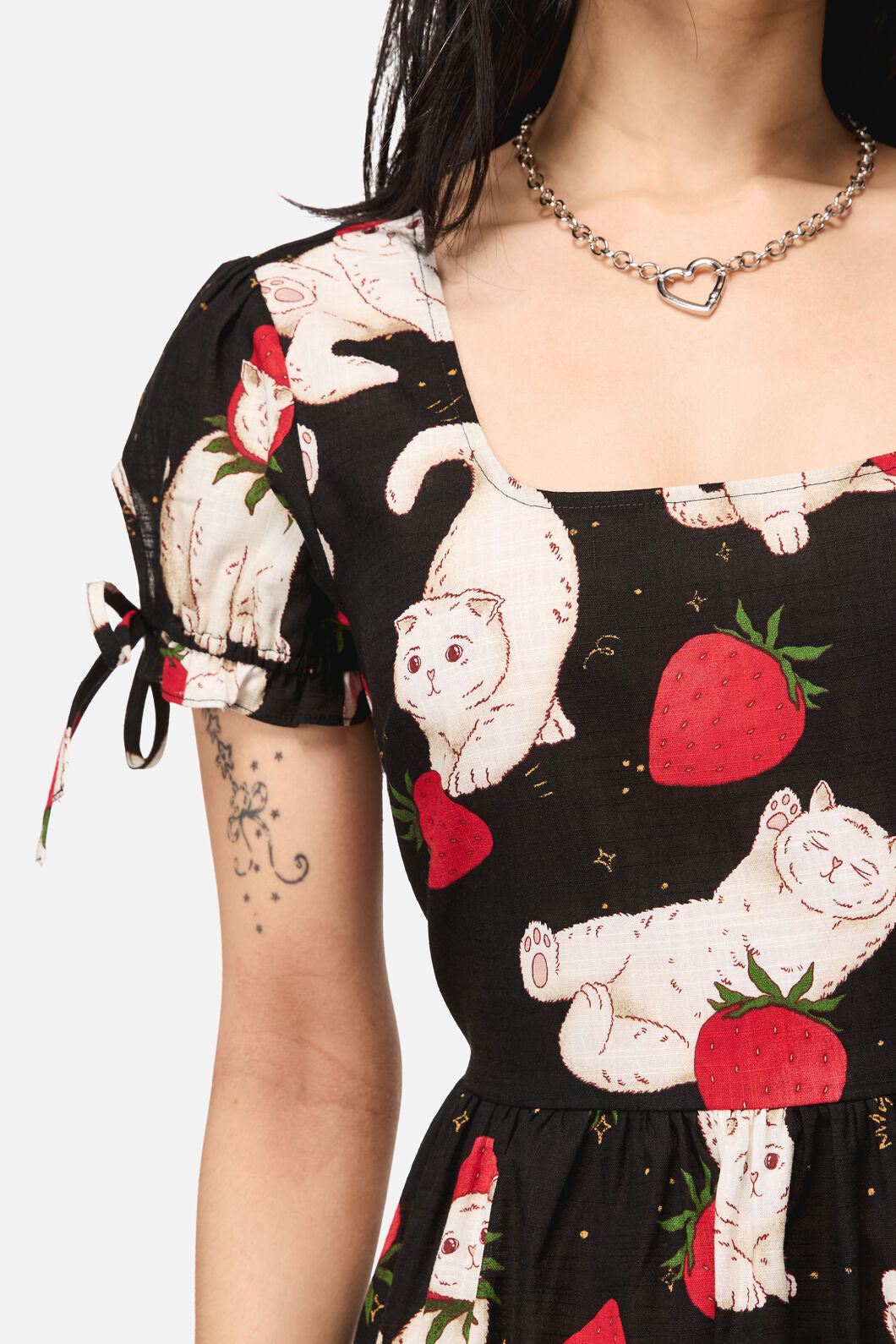 Strawberry Cat Repeat Dress – ModCloth