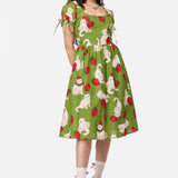 Strawberry Cat Repeat Dress