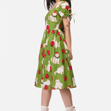 Strawberry Cat Repeat Dress